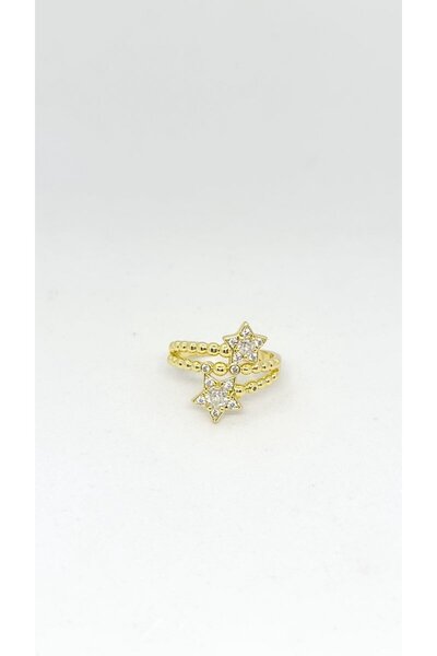 ndjewelry خاتم ستيلا الذهبي للنساء