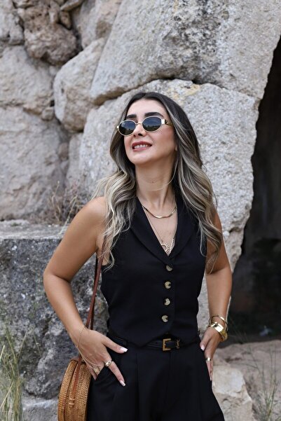 bytugcekaya Lan Crna Prsluk - Dizajn niskog leđnog dela