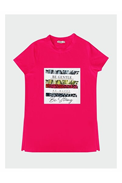 Moodbasic YAZILI RENKLİ BASKILI T-SHIRT