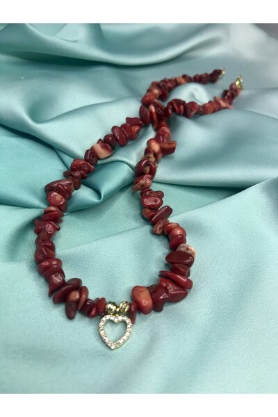 Doğaltaş Masalları Coral Necklace