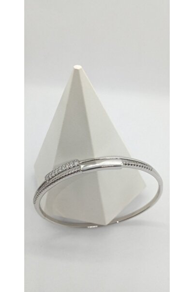 ndjewelry أصفاد مفصلة غير متماثلة من الحجر الفضي اللون