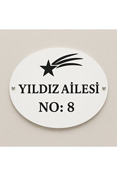 Outdoor One Kişiye Özel Pleksi Kapı İsimliği | Yazılı Pleksi Apartman & Site ...