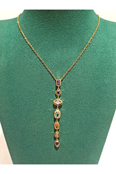 Monalisa Home Gold Color Luxury Figured Fancy Y Necklace