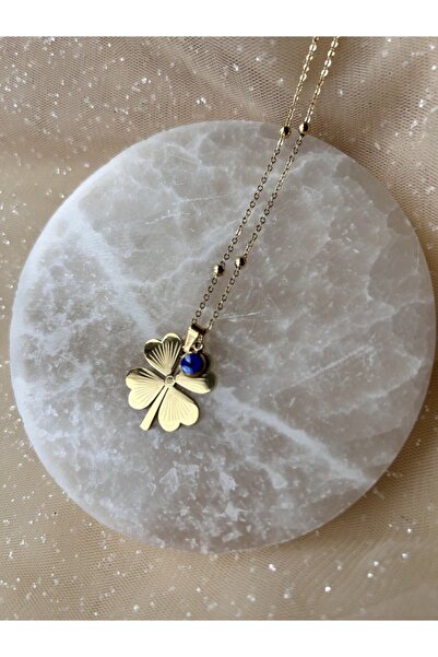 Doğaltaş Masalları Steel Clover Necklace