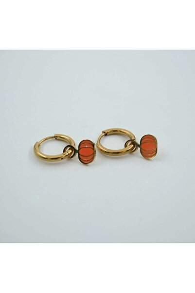 ndjewelry قرط طفل من الفولاذ منقوشة اليقطين