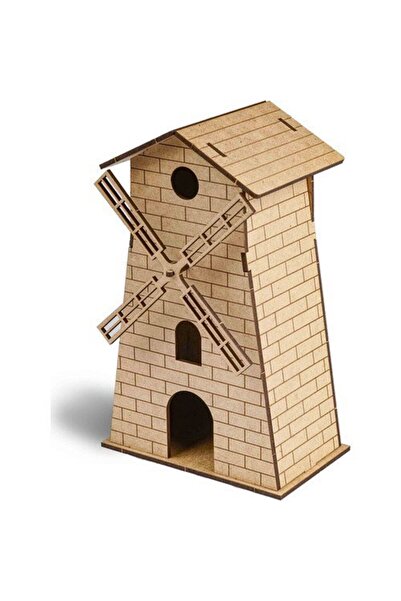 Genel Markalar Südor Ahşap Maket Değirmen Boyama Seti 16x10x7cm N:md2-03