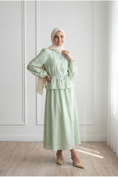 BENAHOLL Σετ με hijab - Πολύχρωμο - Κανονικό μέγεθος