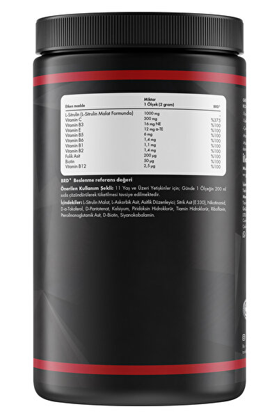 GRIZZONE L-Citruline Malate 300 Gr ( Aromasız )