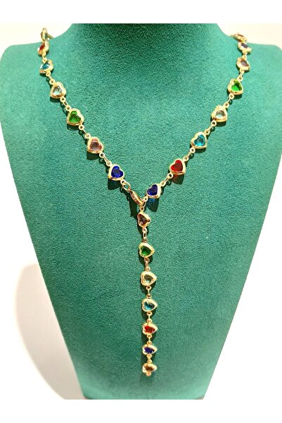 Monalisa Home Gold Color Luxury Figured Fancy Y Necklace