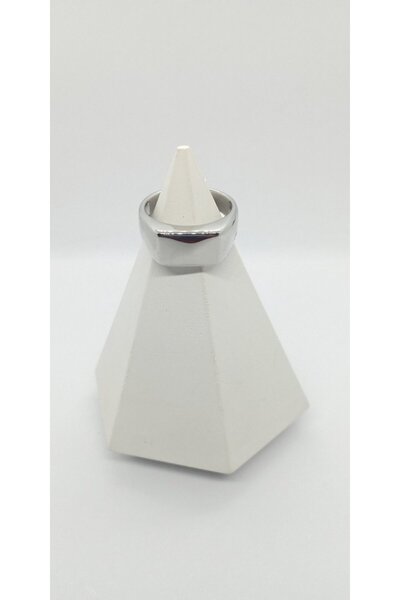 ndjewelry Silver Color Basic Ring