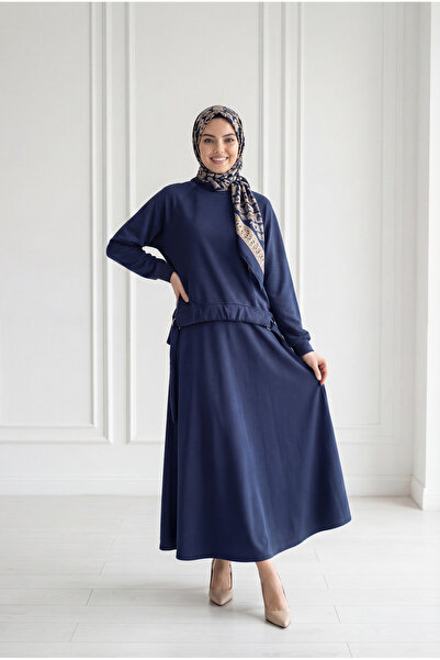 BENAHOLL Σετ φούστας Atike με κορδόνια και μεταλλικά αξεσουάρ-NL810 Σκούρο Μπλε