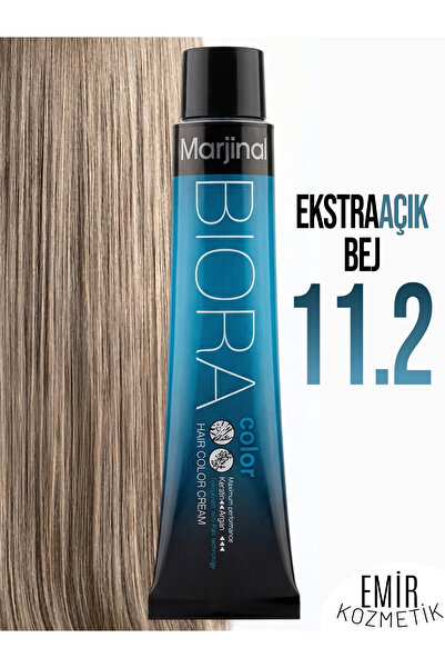 Marjinal Biora Saç Boyası - 11.2 Ekstra Açık Bej + Pierra Oksidan 60 ml