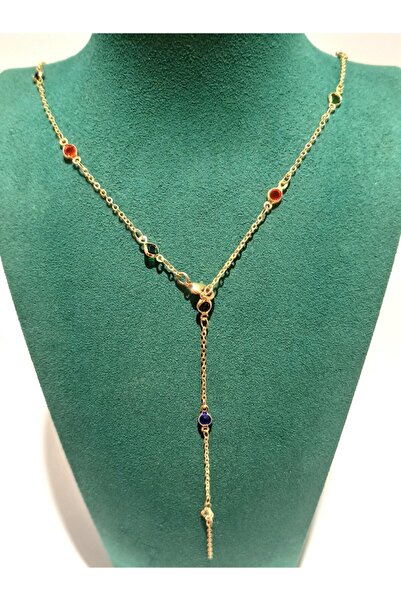 Monalisa Home Gold Color Luxury Figured Fancy Y Necklace