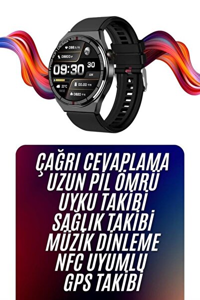 Kanonik Education ساعة ذكية بشاشة Amoled بثلاثة أشرطة متوافقة مع نظام التشغيل...