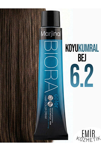 Marjinal Biora Saç Boyası - 6.2 Koyu Kumral Bej + Pierra Oksidan 60 ml