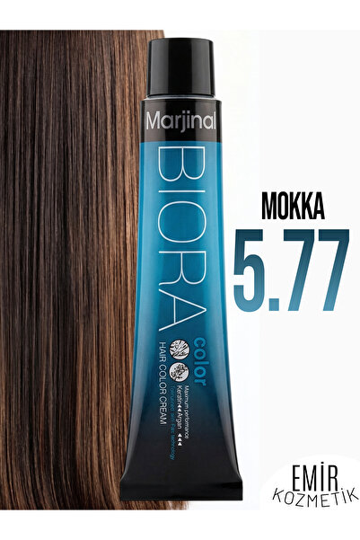 Marjinal Biora Saç Boyası - 5.77 Mokka + Pierra Oksidan 60 ml