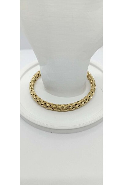 ndjewelry Gold Color Straw Braid Bracelet