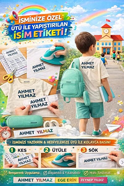 Outdoor One Kıyafet Etiketi - Okul Kıyafetlerine Kişiye Özel 30 Saniyede Kola...