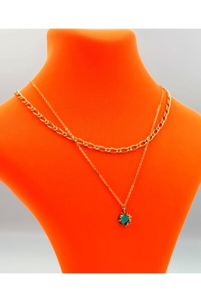 Monalisa Home Special Design Gold Color Necklace with Chain Figure