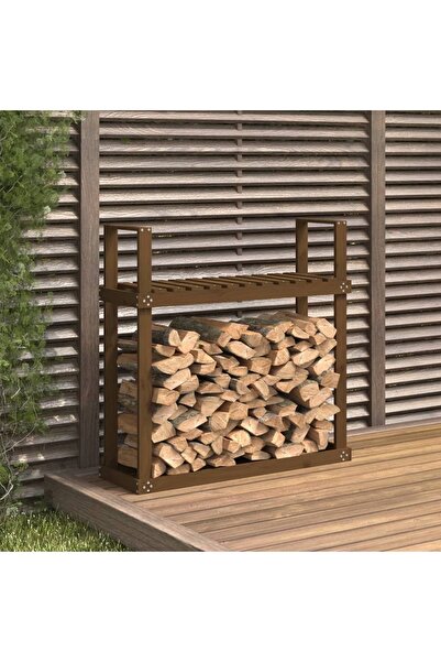 Concept Rastel lemne de foc, maro miere, 110x35x108,5 cm lemn masiv pin