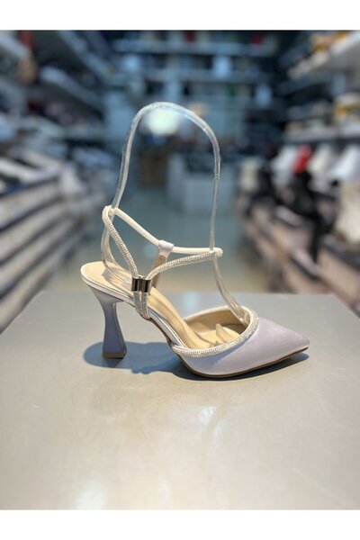 Alphus Παπούτσια με τακούνι Şah Saten Stone