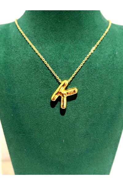 Monalisa Home Gold Color Luxury Figured Showy Letter Necklace