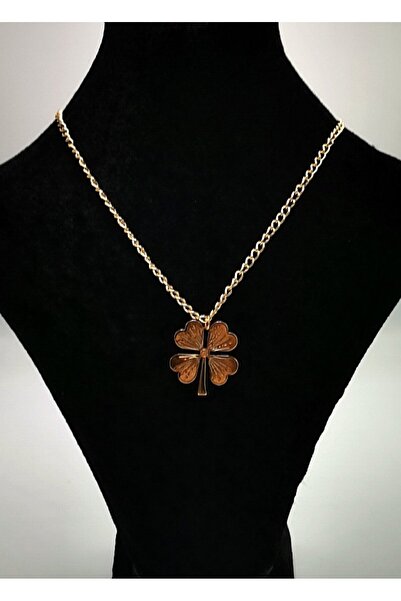 Monalisa Home Rose Gold Luxury Anti-Tarnish Necklace with Clover Figure