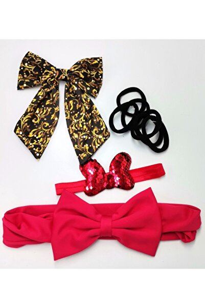Monalisa Home Colorful Patterned Crown Buckle Bandana Set