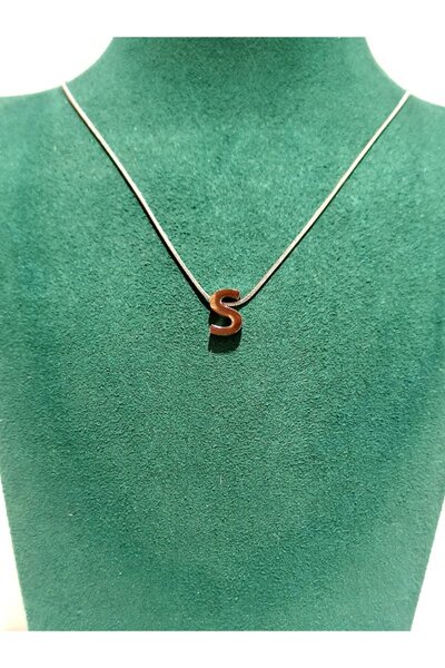 Monalisa Home Silver Color Luxurious Figured Ornate Letter Necklace