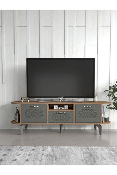 Kanonik Education Tv Sehpası Mira Atlantik 5031 Gümüş 160 Cm 35 Cm 50 Cm