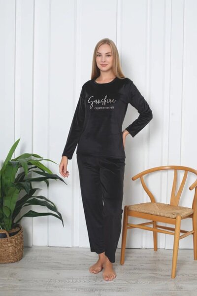 Monalisa Home Luxury Flashy Brown L Size Pajama Set