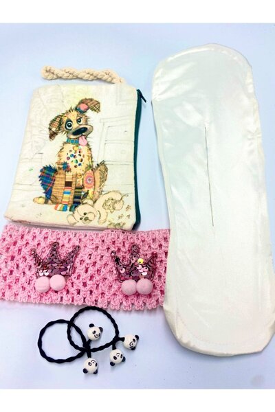 Monalisa Home Colorful Patterned Crown Buckle Bandana Set
