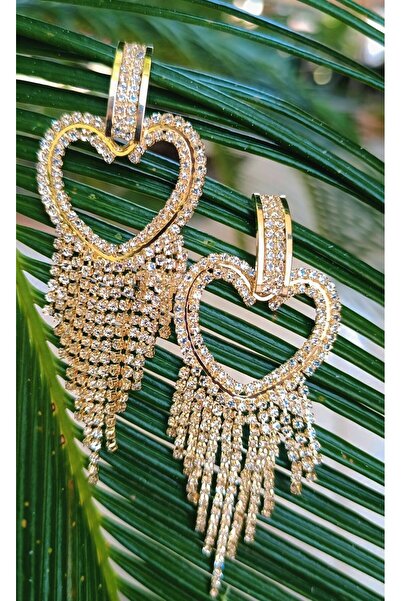 Monalisa Home Yellow Color Zircon Stone Luxury Evening Dress Earrings