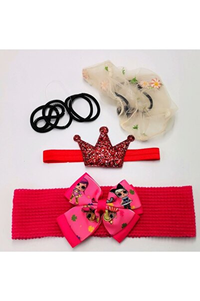 Monalisa Home Colorful Patterned Crown Buckle Bandana Set