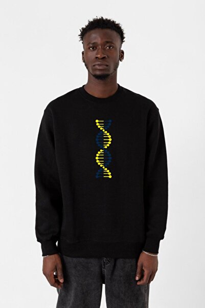 Tshirthane Hanorac 2 ip pentru bărbați, galben bleumarin, ADN, negru