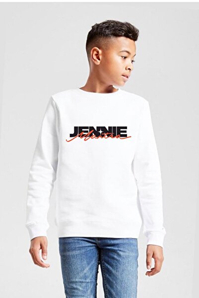 Tshirthane Παιδικό φούτερ Jennie Mantra White 2ip