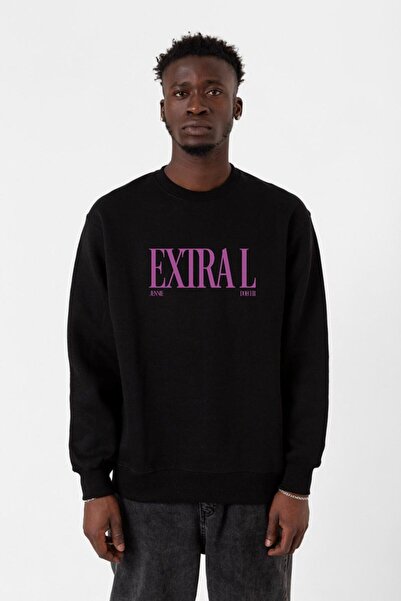 Tshirthane Ανδρικό φούτερ Jennie ExtraL μαύρο 2ip