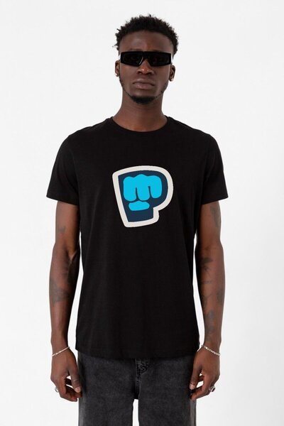 Tshirthane تي شيرت PiewDiePie Active أسود للرجال
