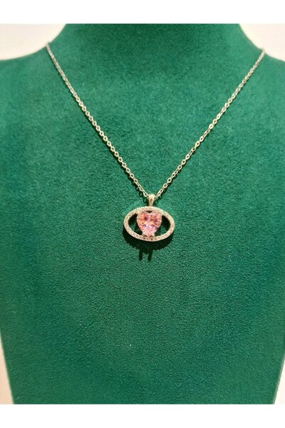 Monalisa Home Silver Color Luxury Figured Flashy Necklace