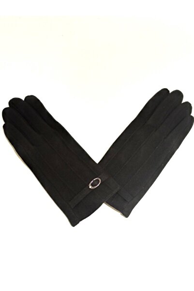 Monalisa Home Black Color Flashy Luxury Figured Gloves