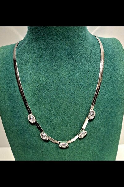 Monalisa Home Luxurious Figured Shiny Anti-Tarnish Steel Necklace
