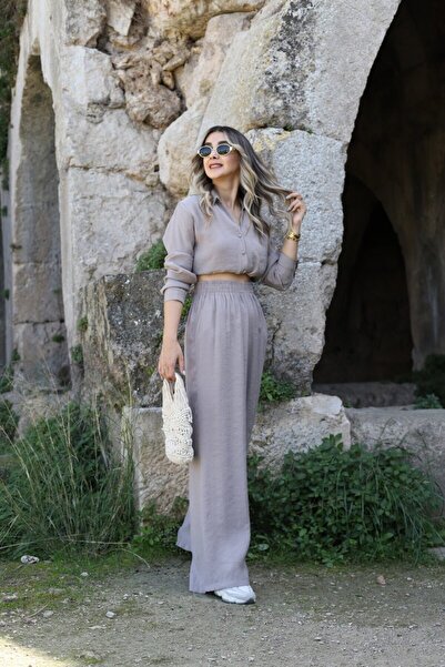 bytugcekaya Σετ πουκάμισο-τοπ από βιζόν