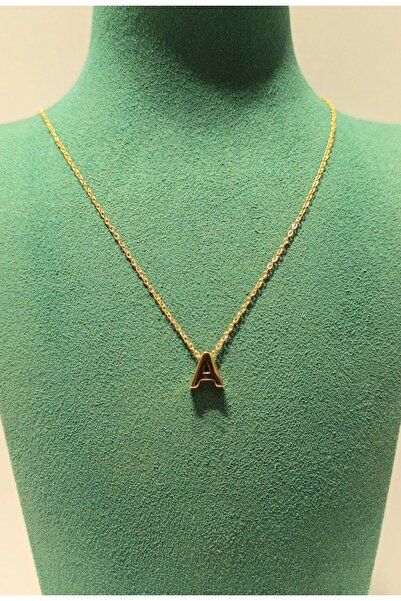 Monalisa Home Silver Color Luxurious Figured Ornate Letter'A' Necklace
