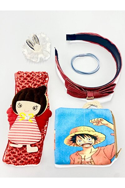 Monalisa Home Colorful Patterned Crown Buckle Bandana Set