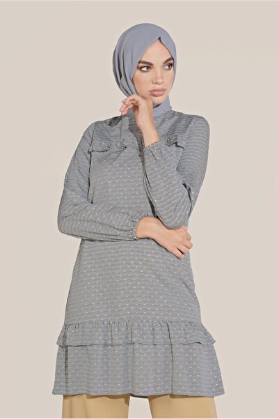 Alvina Rush Detail Ankle Elastic Tunic 40822