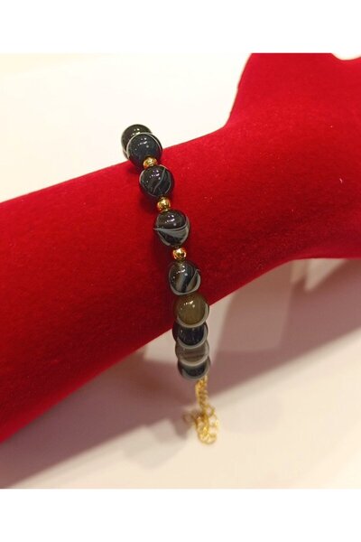 Monalisa Home Luxury Colorful Agate Stone Figured Bracelet