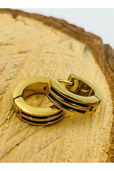 Monalisa Home Gold Color Figured Steel Earrings