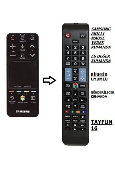 Samsung ile uyumlu AKILLI KUMANDA AA59-00775A – AA59-00774A-YEDEK KUMANDA
