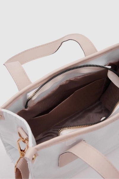 Monalisa Home Canvas Cream Garnished White Crossbody Bag Axel