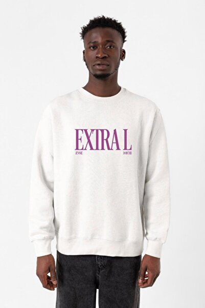 Tshirthane Ανδρικό φούτερ Jennie ExtraL White 2ip